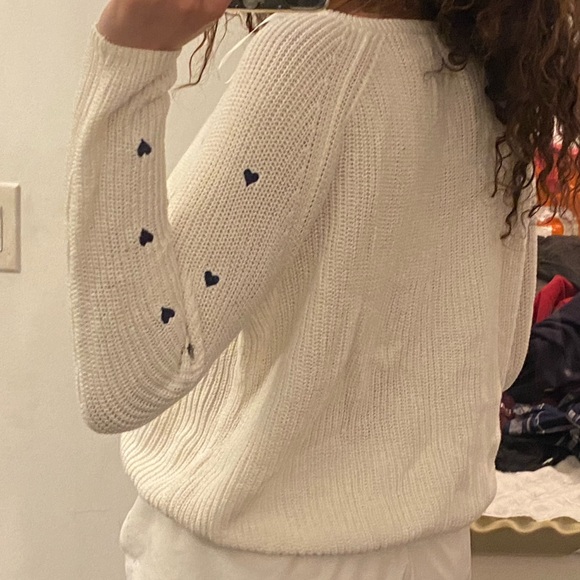 Blue hearts sweater - Picture 3 of 3